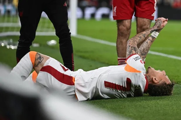 Terror at Anfield: Noa Lang suffers semi-amputation of a finger after getting caught in a fence

