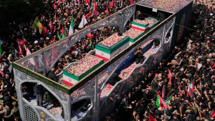 Huge crowd for Khamenei funeral procession in Tehran
